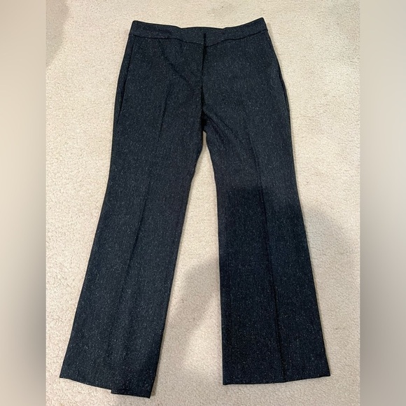 Ann Taylor factory petite gray with white specs dress pants size 8 petite - Picture 1 of 5